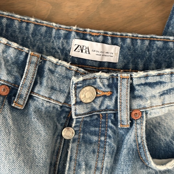 ZARA High Rise Straight Leg Jeans – Size 2 / 24 - Picture 6 of 6